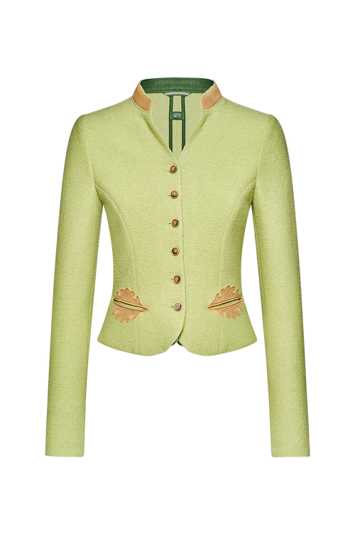 Walkjacke mit Hirschleder