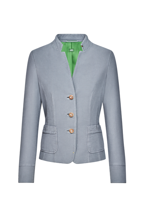 Patinierte Stehkragen-Jacke