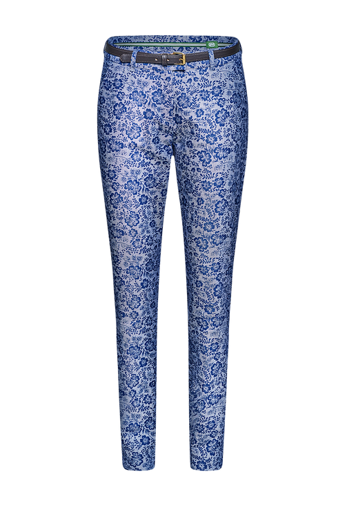 Chino-Hose mit Modelmuster