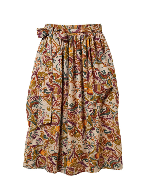 Florale Schürze Jacquard