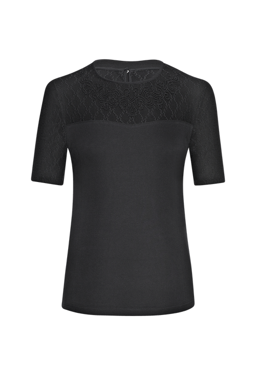 D-Shirt mit Spitze