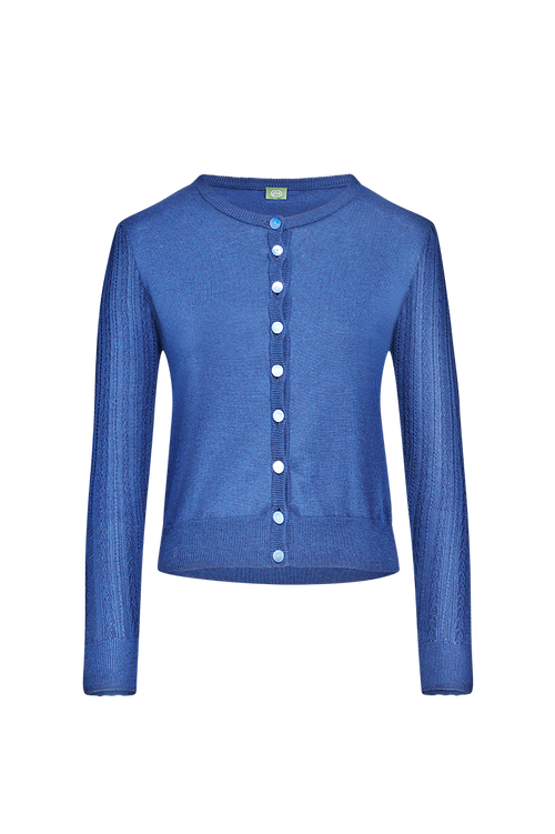 Jacke mit traditionellen Strickmustern