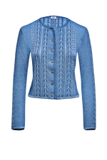 Jacket in plated knit - light blue 51 / L
