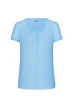 Blouse with genuine cross-stitch - blue 50 / 44
