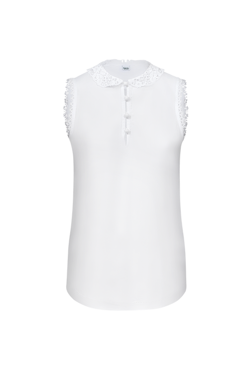 Bluse mit Klöppelspitze