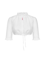 Monogram Dirndl blouse - white-red 13 / 36