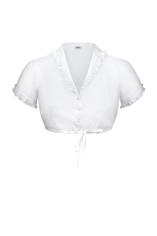 Dirndlbluse mit Schalfacon-Kragen