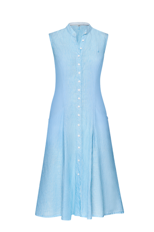 Ärmelloses Hemdblusenkleid*