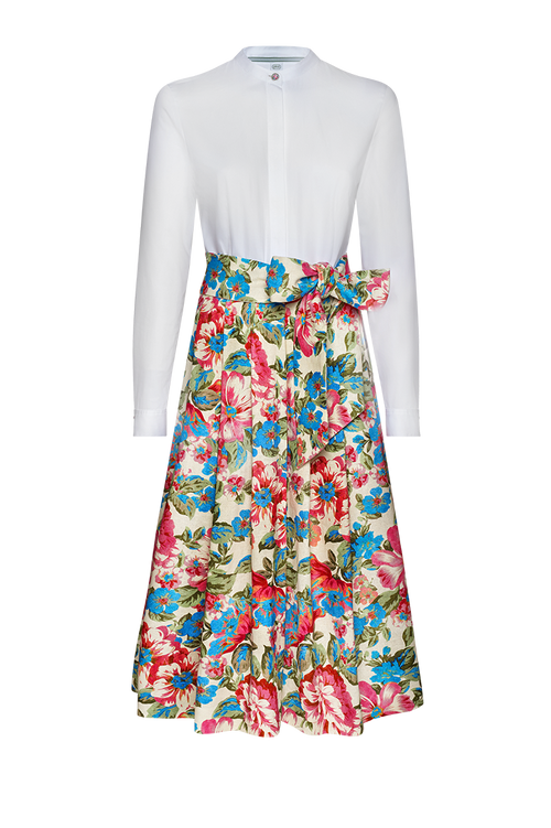Florales Blusenkleid