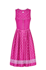 Dirndl with hand-block pattern - pink 67 / 38
