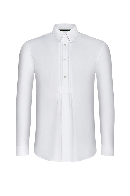 Pfoad aus Baumwolle mit Hemdkragen