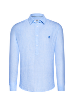 Leinen-Streif - white-blue 15 / 44