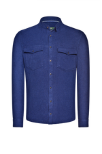 Shirt jacket - cotton - blue 50 / 42