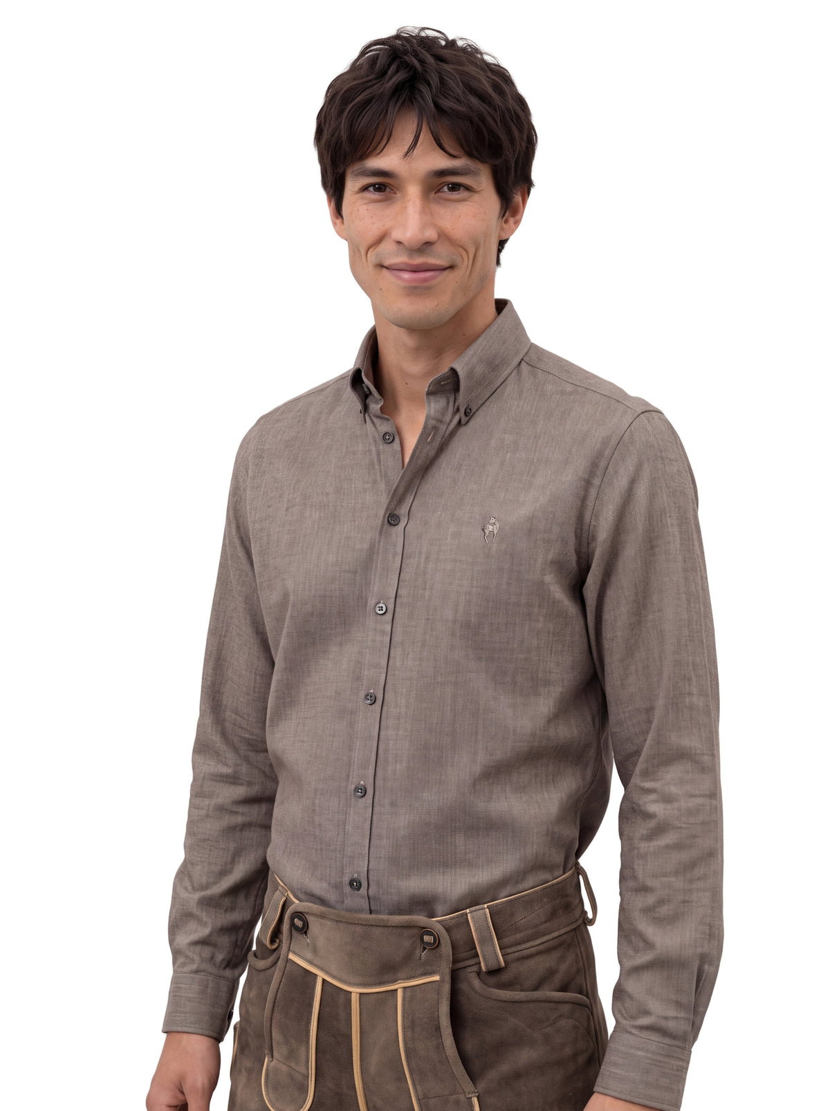 Button-down Hemd Fischgrat - Bild 8
