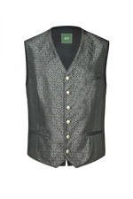 Gilet in silk jacquard - anthracite 71 / 46