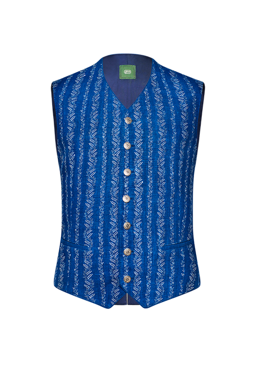 Blaudruck-Gilet