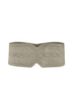 Reversible tie belt with cord stitching - brown 81 / 1