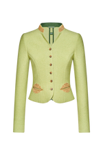 Walkjacke mit Hirschleder - Miniatur 1
