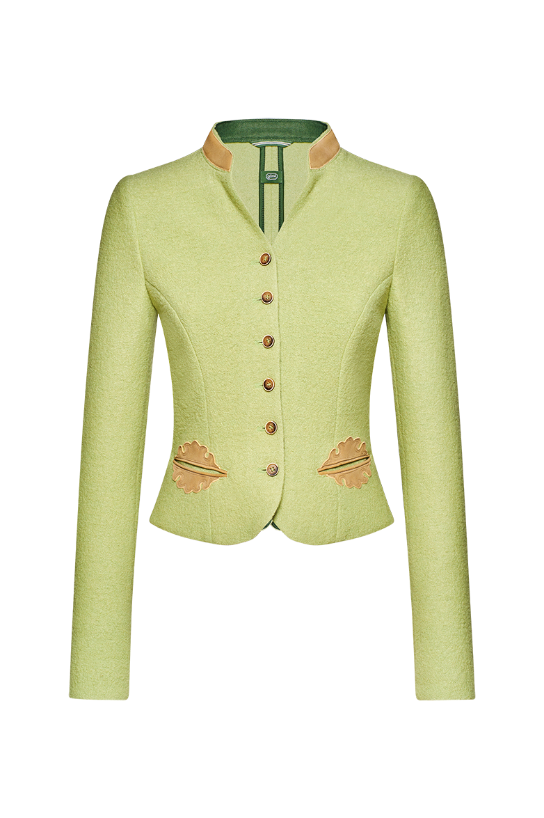 Walkjacke mit Hirschleder - Bild 1