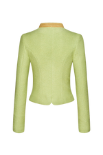 Walkjacke mit Hirschleder - Miniatur 2