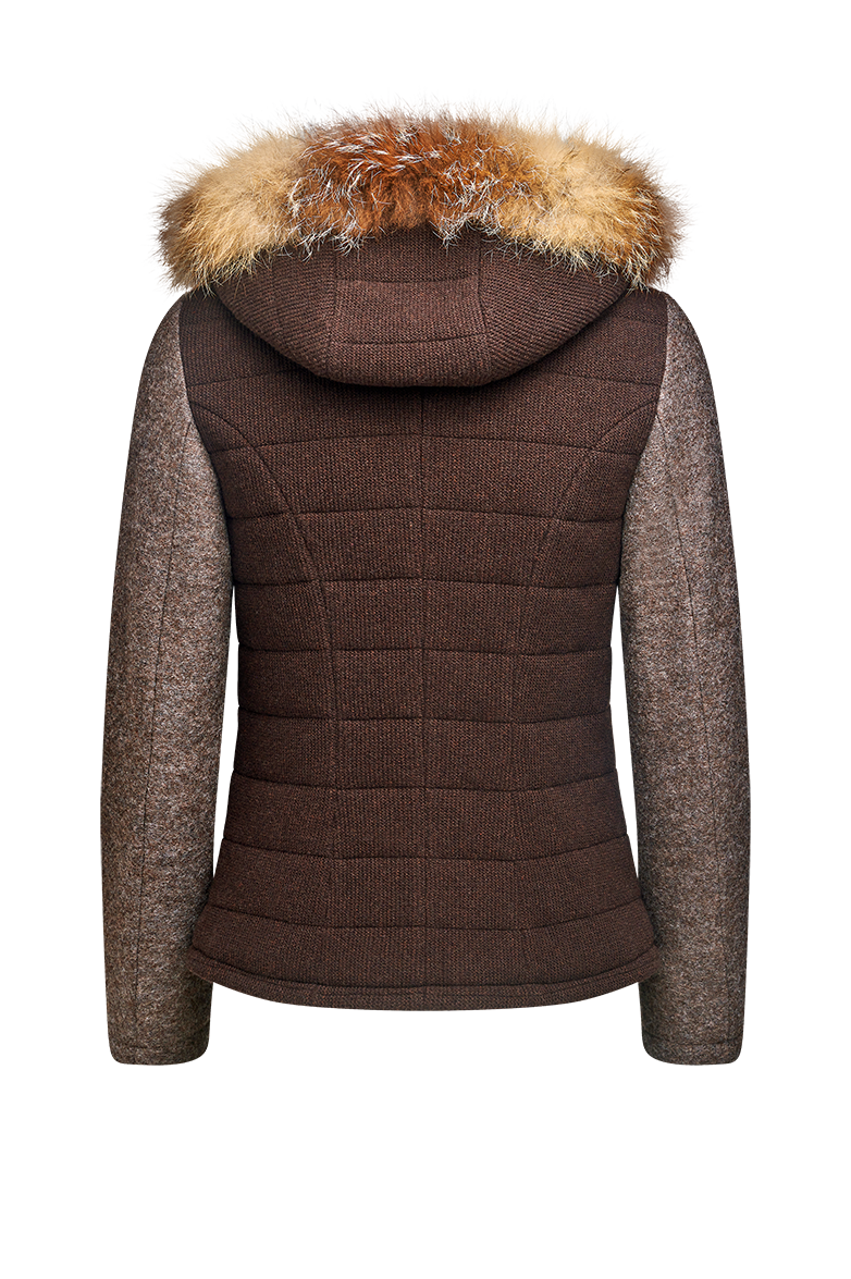 Stepp-Strickjacke mit Walk und Fuchs - Bild 2