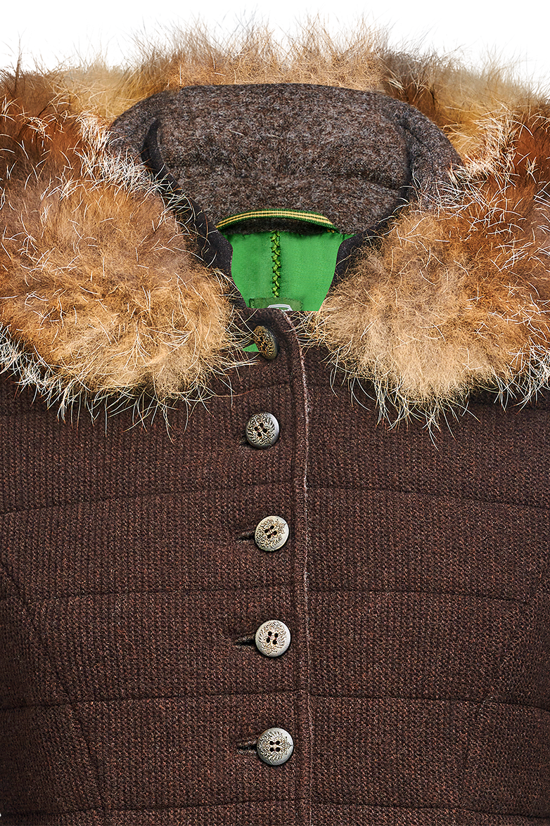 Stepp-Strickjacke mit Walk und Fuchs - Bild 3