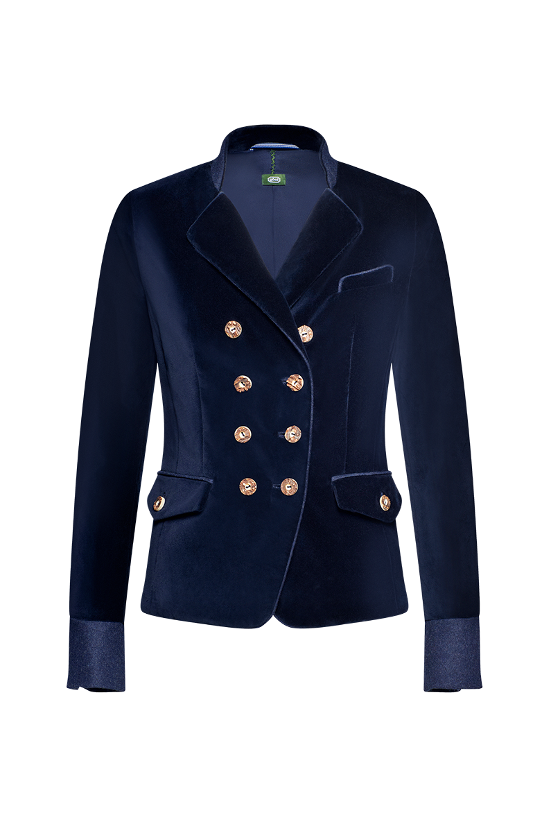 Samtjacke mit Revers - Translation missing: de.products.product.media.image 1