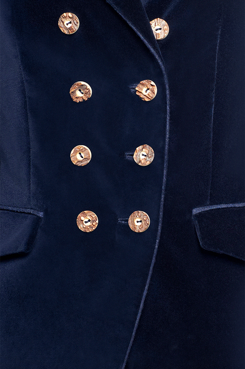 Samtjacke mit Revers - Translation missing: de.products.product.media.image 4