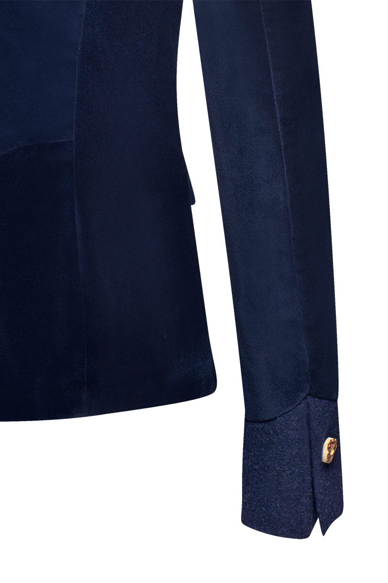 Samtjacke mit Revers - Translation missing: de.products.product.media.image 6