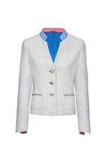 Leinenjoppe mit Kreuzstichstickerei - Miniatur 1