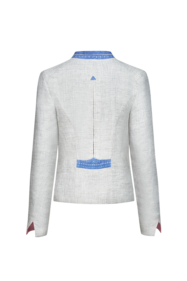 Leinenjoppe mit Kreuzstichstickerei - Translation missing: de.products.product.media.image 2