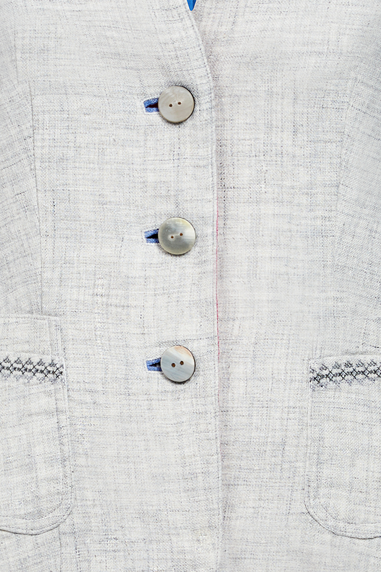 Leinenjoppe mit Kreuzstichstickerei - Translation missing: de.products.product.media.image 4