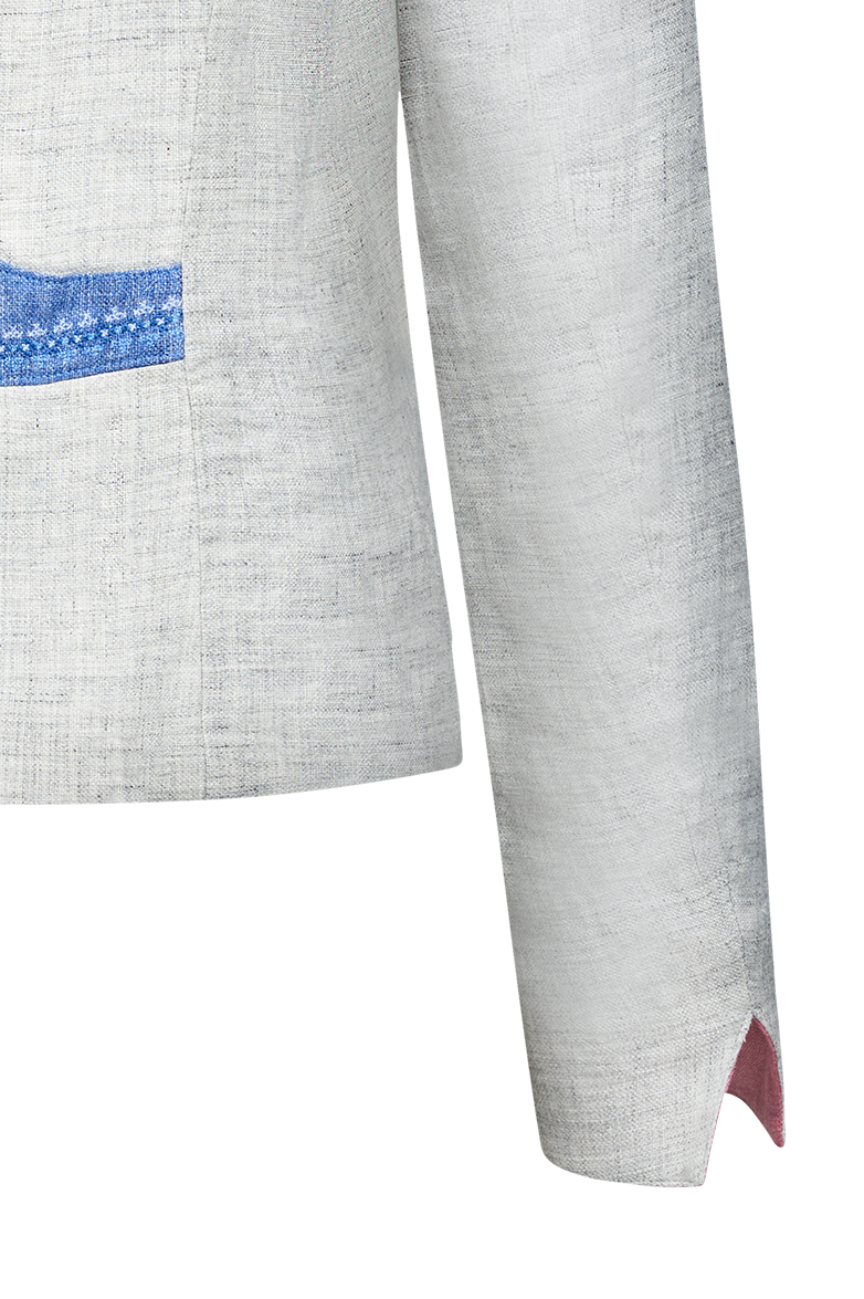 Leinenjoppe mit Kreuzstichstickerei - Translation missing: de.products.product.media.image 6