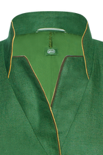 Leinenjacke mit Leder - Miniatur 3