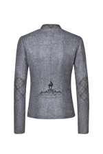 Jacke Loden mit Karo - Miniatur 2
