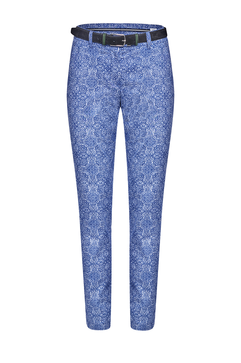 Chinohose mit Ornamentdruck - Bild 1