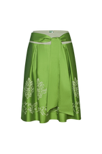 Faltenrock mit Bordürendruck - Miniatur 1