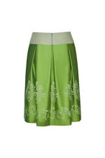 Faltenrock mit Bordürendruck - Miniatur 2