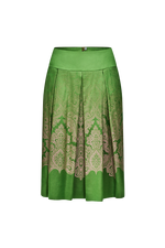 Faltenrock mit breiter Passe - Miniatur 1