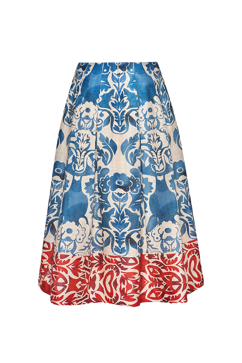 Faltenrock mit Kontrastborte - Translation missing: de.products.product.media.image 2