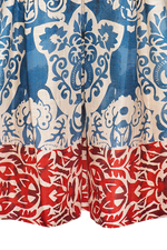 Faltenrock mit Kontrastborte - Miniatur 3