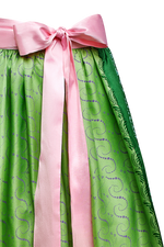 Handdruck-Schürze aus Seide - Miniatur 2