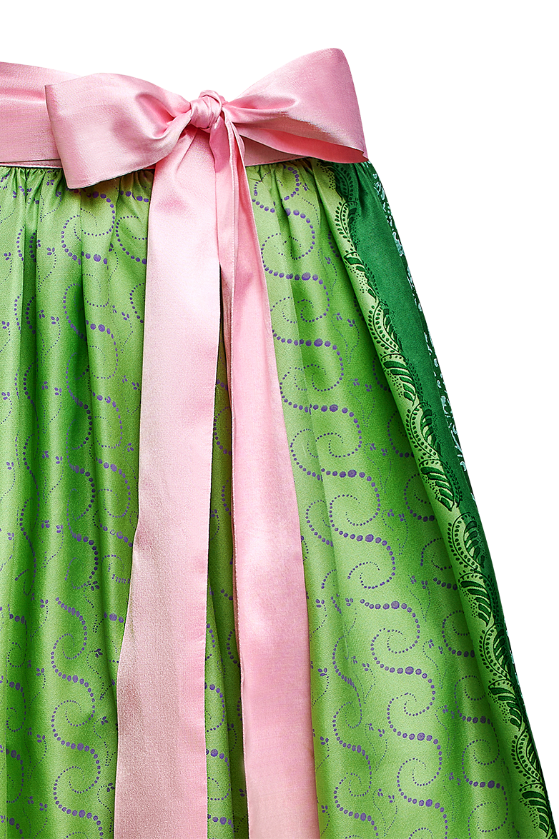 Handdruck-Schürze aus Seide - Translation missing: de.products.product.media.image 2