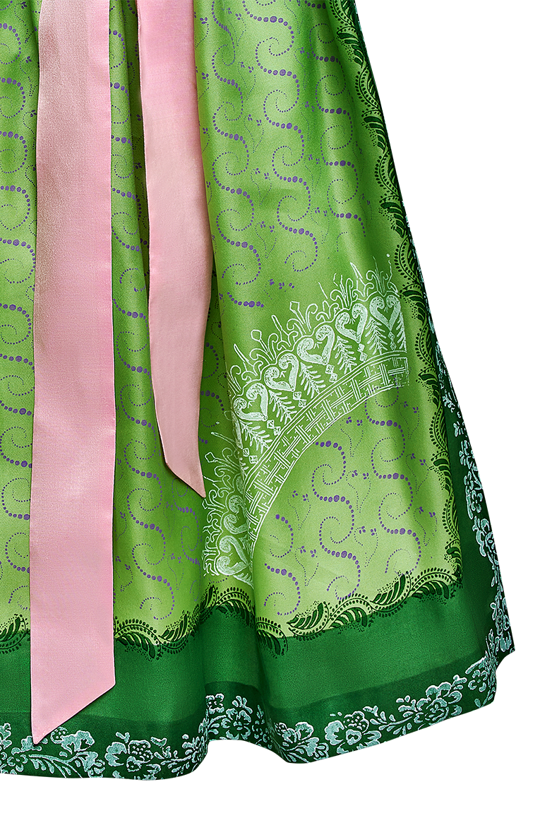 Handdruck-Schürze aus Seide - Translation missing: de.products.product.media.image 3