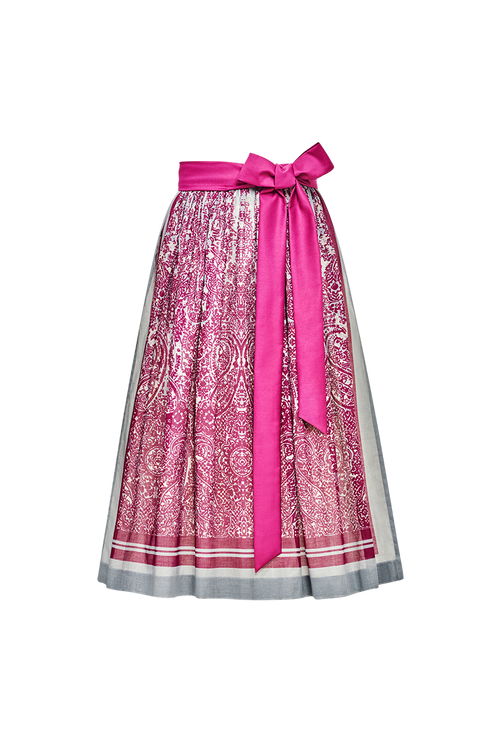 Schürze mit Ornamentdruck