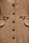 Mantel aus Loden mit Pelz - Miniatur 3