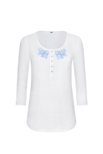 Model-Shirt mit Flachstichstickerei - Miniatur 1