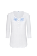 Model-Shirt mit Flachstichstickerei - Miniatur 1