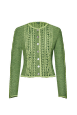 Zopfstrickjacke plattiert - Miniatur 1