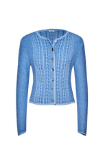 Zopfstrickjacke plattiert - Miniatur 7
